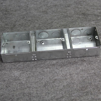 3 Gang Electrical Steel Switch Box 